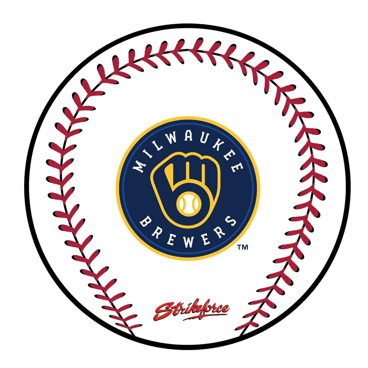 MLB Round Rubber Shammy - Milwaukee Brewers