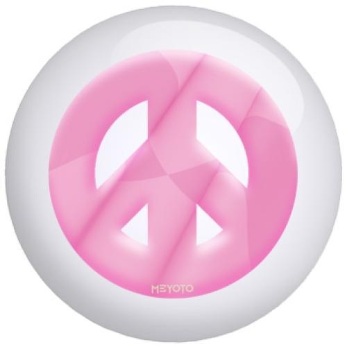Peace in Pink Bowling Ball