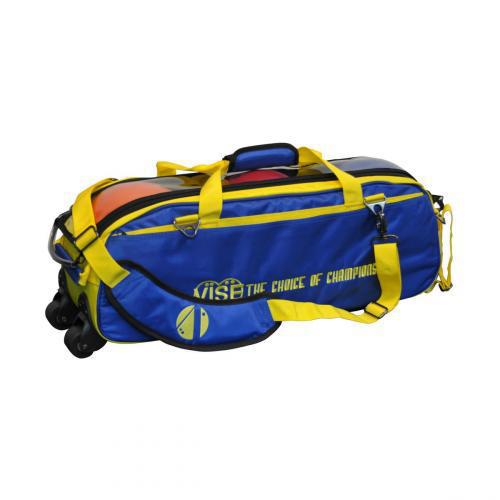 Vise 3 Ball Clear Top Tote Roller Blue/Yellow