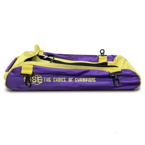 3 Ball Clear Top Tote Shoe Bag Purple/Yellow