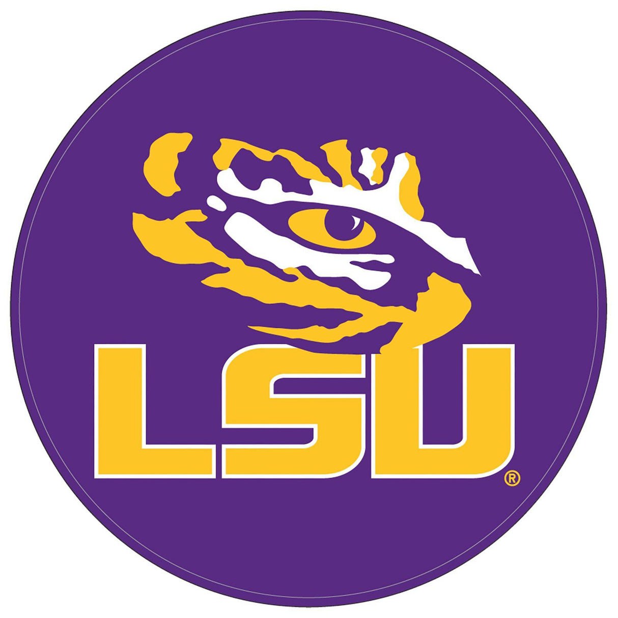 NCAA Rubber Round Shammy - LSU Tigers