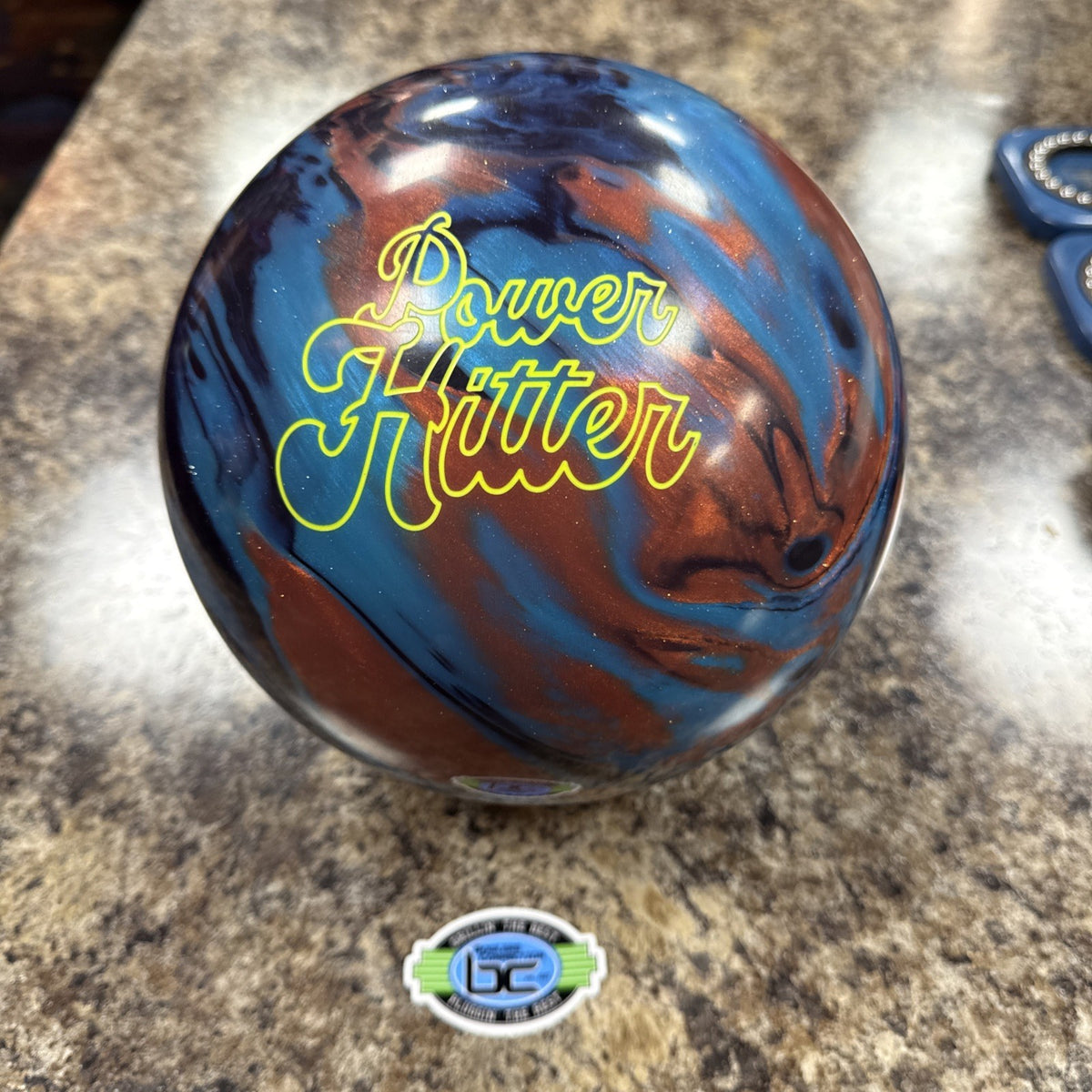 15lb Radical Power Hitter Black/Caramel/Blue Bowling Ball NEW Undrilled