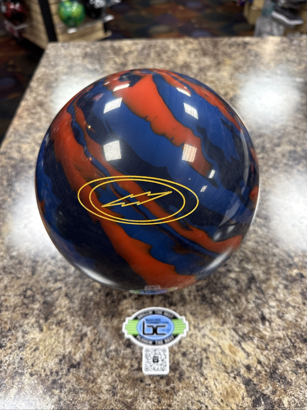 14lb Storm PhysiX Raze Blaze Orange/Ink Bowling Ball Overseas NEW Undrilled RARE