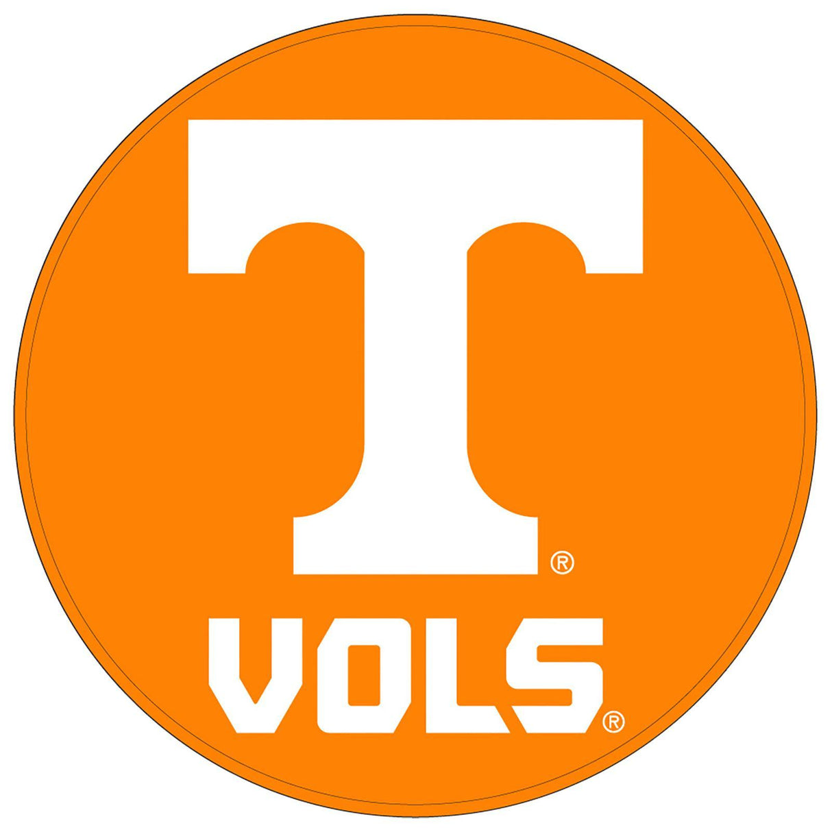 NCAA Rubber Round Shammy - University of Tennessee Volunteers