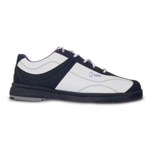 Destiny White/Black/Purple Women's Bowling Shoes