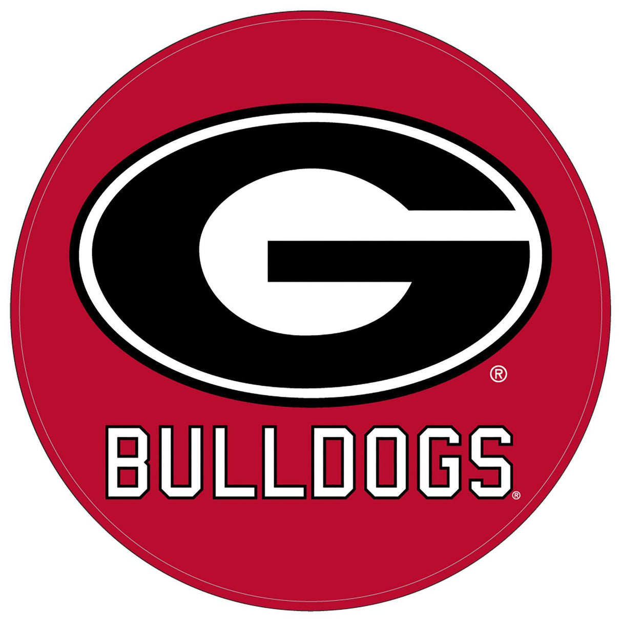 NCAA Rubber Round Shammy - Georgia Bulldogs