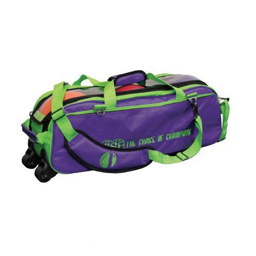 Vise 3 Ball Clear Top Tote Roller Grape/Green