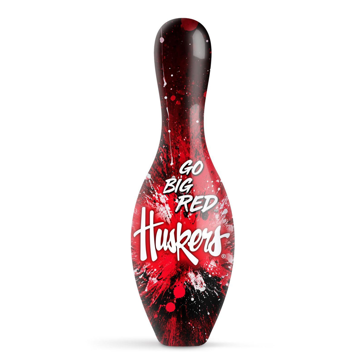 NCAA Splash Bowling Pin - University of Nebraska