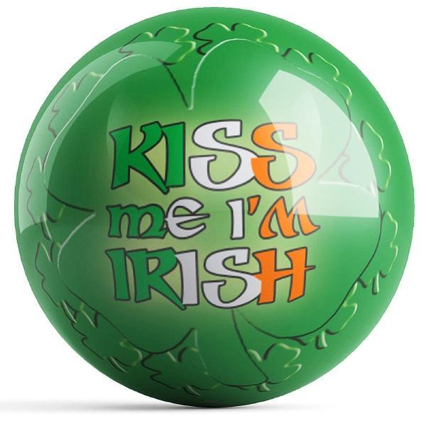 Kiss Me I'm Irish Bowling Ball