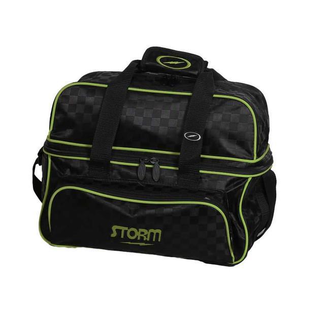 2 Ball Tote Deluxe Black/Checkered Lime (DISCO)