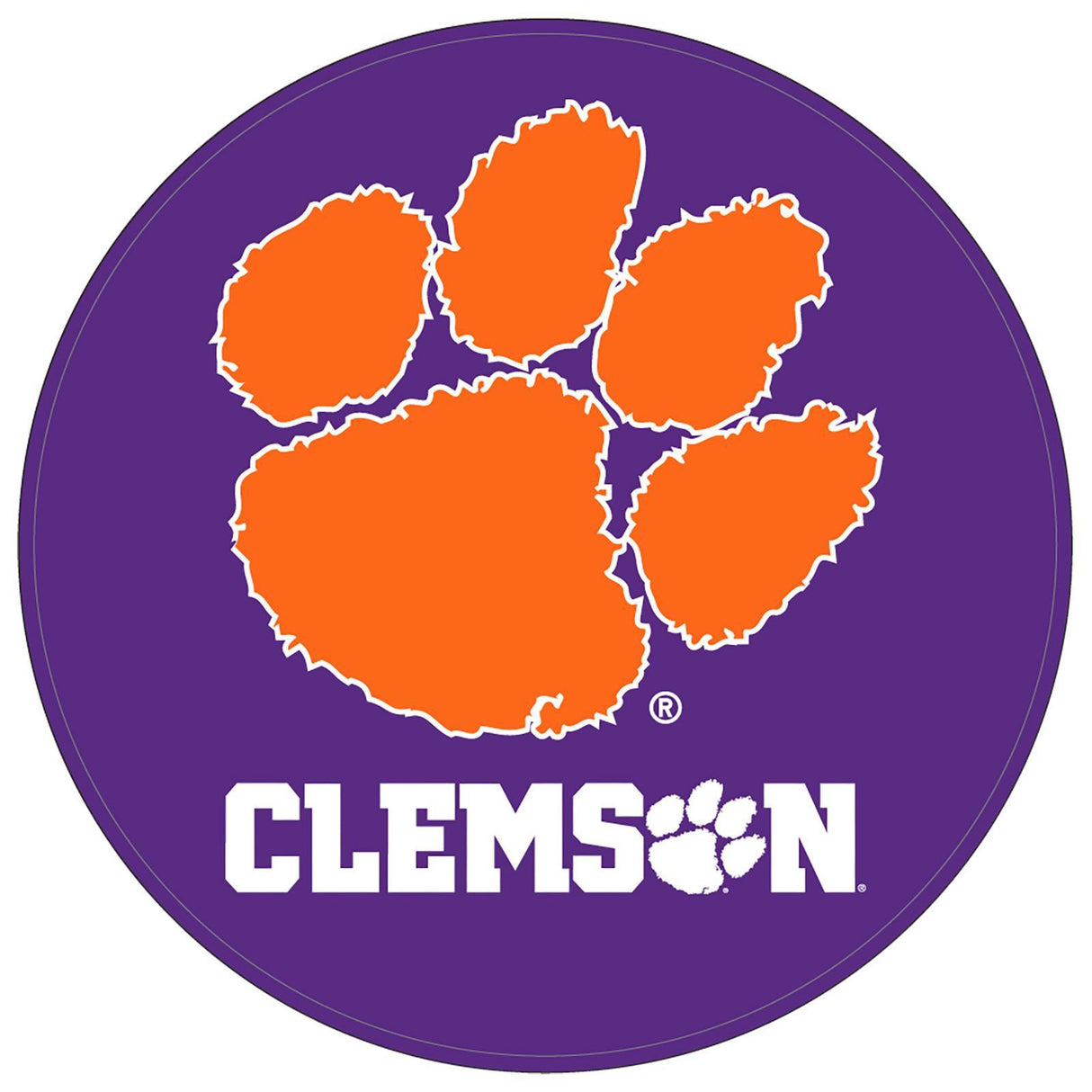 NCAA Rubber Round Shammy - Clemson