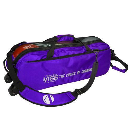 Vise 3 Ball Clear Top Tote Roller Purple