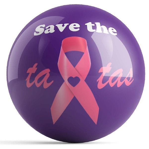 Save The Ta-Tas Bowling Ball