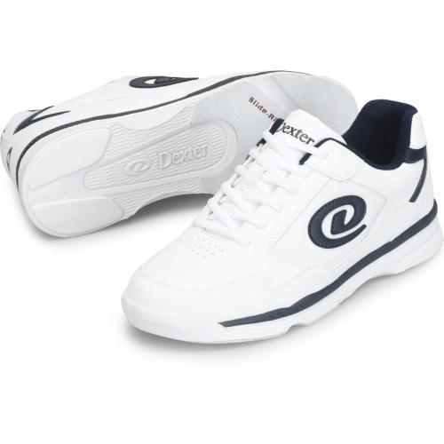 Ricky V White/Blue Men's Bowling Shoes