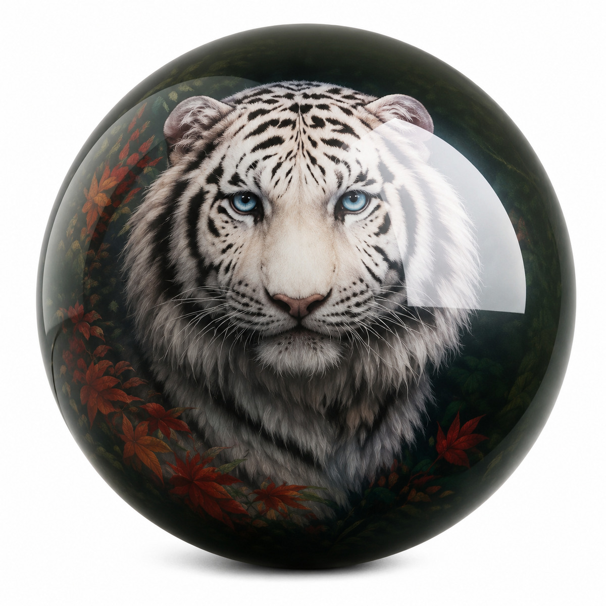 White Tiger Polyester Ball