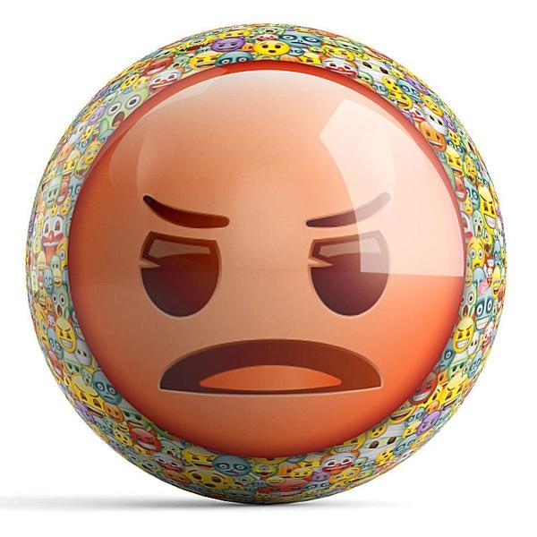 emoji Steamed-Devil Bowling Ball