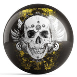 Grunge Skull Bowling Ball