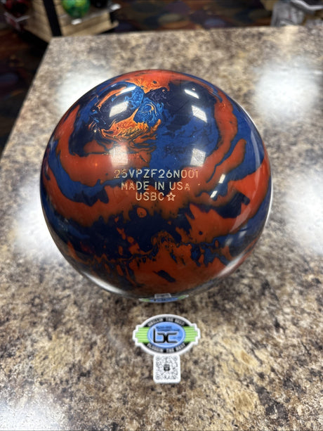 14lb Storm PhysiX Raze Blaze Orange/Ink Bowling Ball Overseas NEW Undrilled RARE