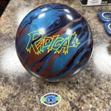 15lb Radical Power Hitter Black/Caramel/Blue Bowling Ball NEW Undrilled