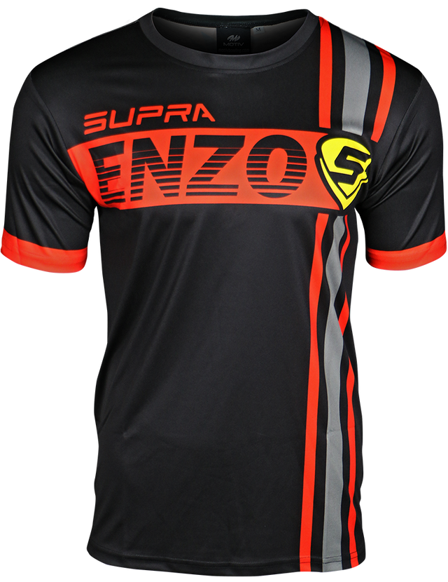 NEW Motiv SUPRA ENZO Practice Jersey BLACK/RED/YELLOW