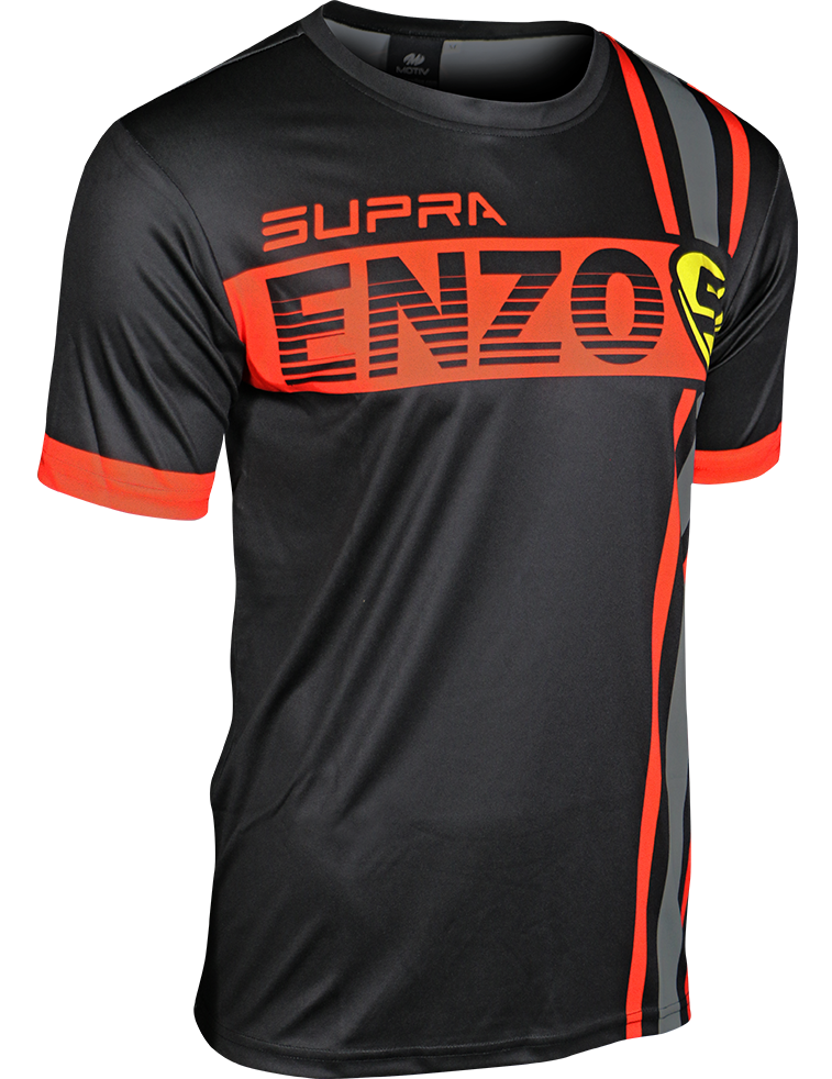 NEW Motiv SUPRA ENZO Practice Jersey BLACK/RED/YELLOW