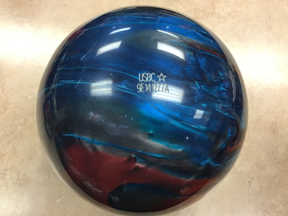 16lb Track 715A Bowling Ball NIB Undrilled BLUE/SILVER/RED