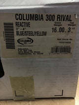 16lb NIB Columbia 300 RIVAL Bowling Ball BLUE/STEEL/YELLOW Undrilled