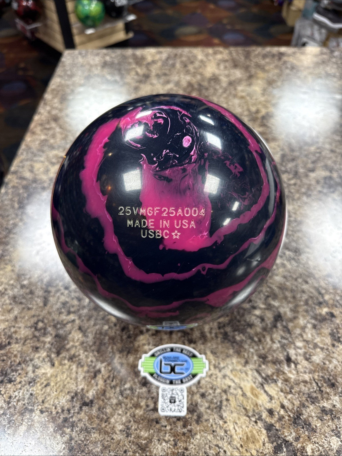 14lb Storm Prime Gate Black/Fuschia Bowling Ball Overseas NEW Undrilled RARE!!
