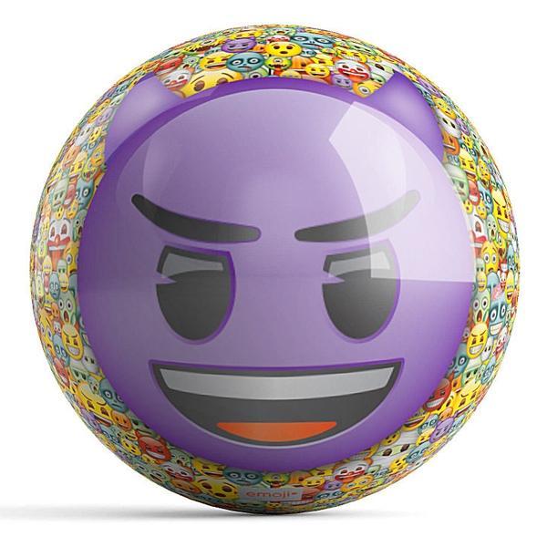emoji Steamed-Devil Bowling Ball