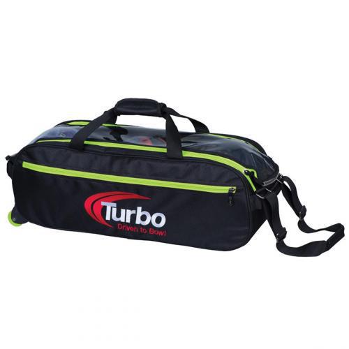 Pursuit Slim Triple Tote - Black/Lime