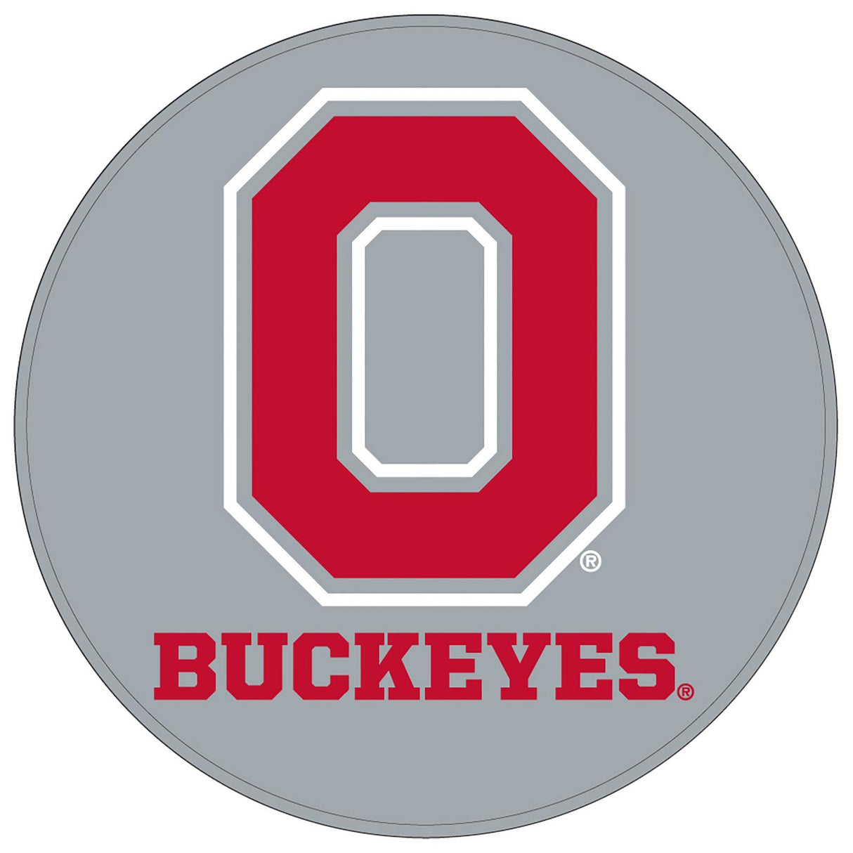 NCAA Rubber Round Shammy - The Ohio State University Buckeyes