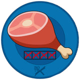 Round Shammy Leather Pad - Hambone