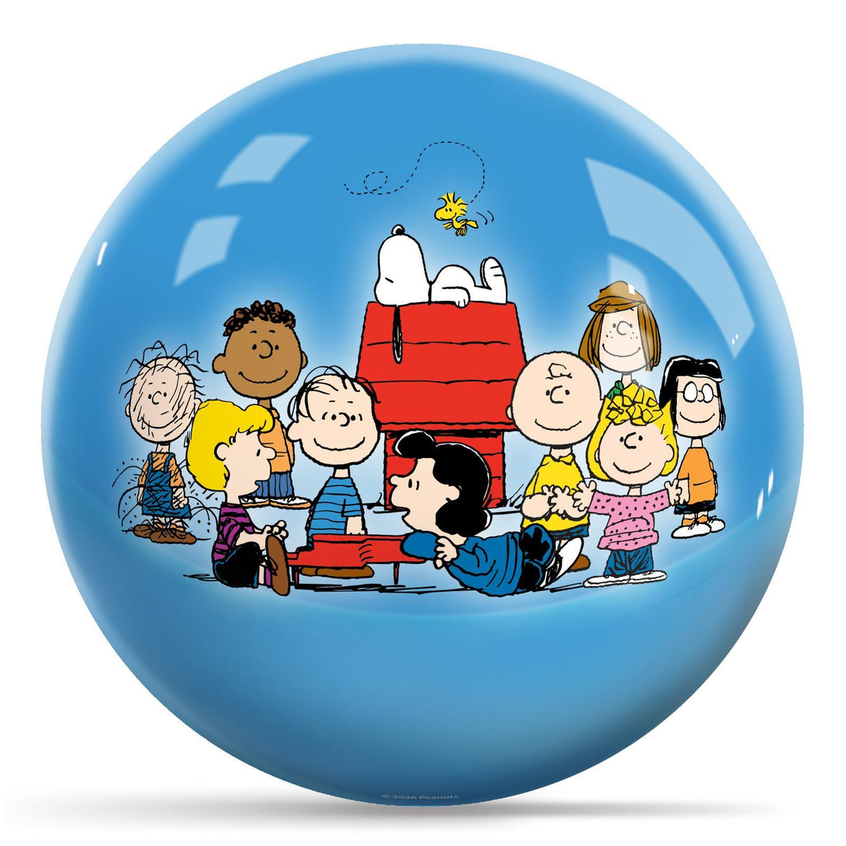 Peanuts Charlie Brown Friends Pattern Bowling Ball