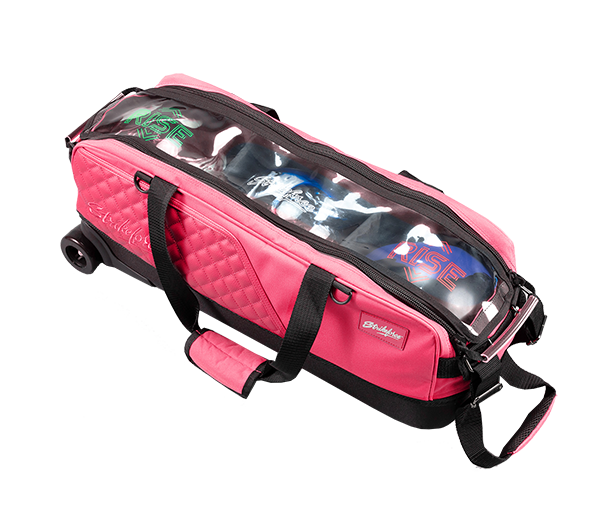 KR Strikeforce Diamond Slim Triple Tote with Shoe Bag - Pink LE