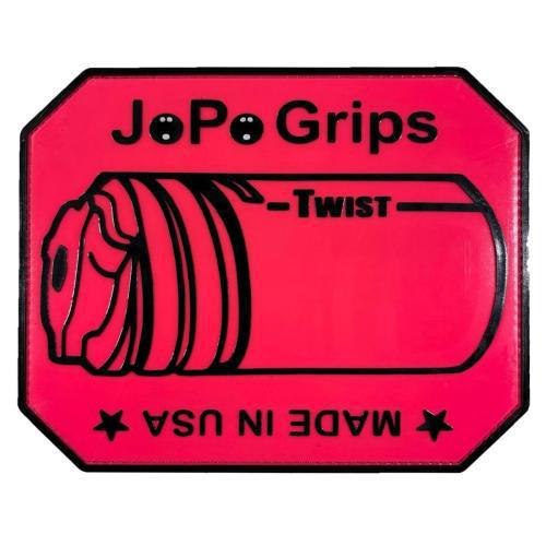JoPo Grips Rubber Shammy - Hot Pink Twist Logo