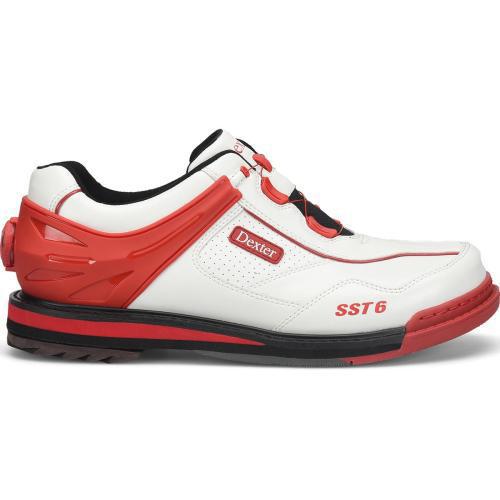 SST 6 Hybrid Boa White/Red Men's Bowling Shoes (DISCO)