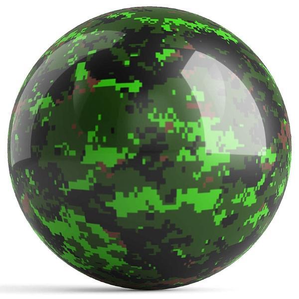 Green Camouflage Bowling Ball