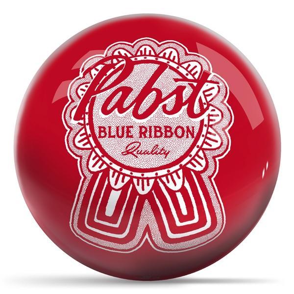 Pabst Classic Ribbon Red Bowling Ball