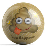 emoji Poo Happens Bowling Ball