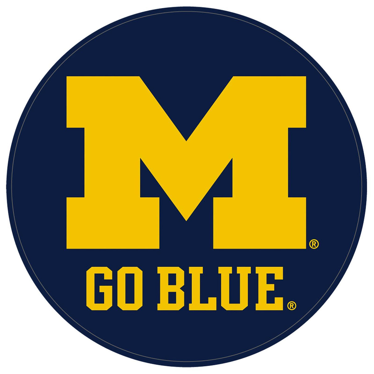NCAA Rubber Round Shammy - University of Michigan Wolverines