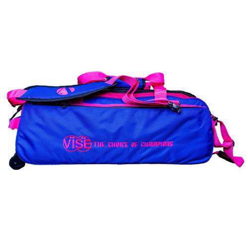 Vise 3 Ball Clear Top Tote Roller Blue/Pink