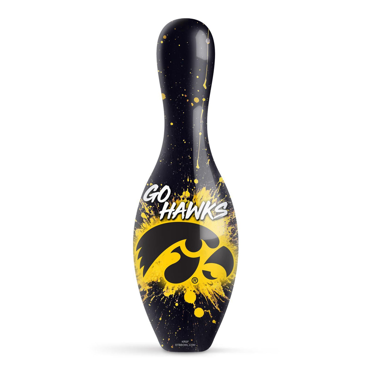 NCAA Splash Bowling Pin - University of Iowa