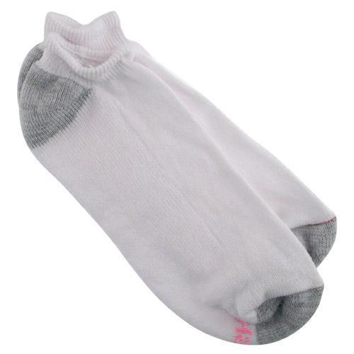 Hanes Ankle Socks White Ladies Footies - 6 pair