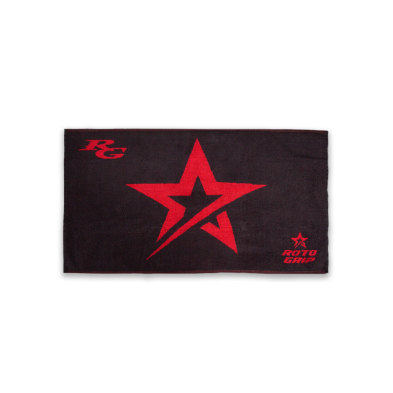 Roto Grip Woven Towel - Black/Red